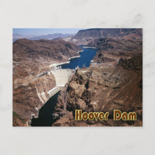 Hoover Dam - flygvy Vykort