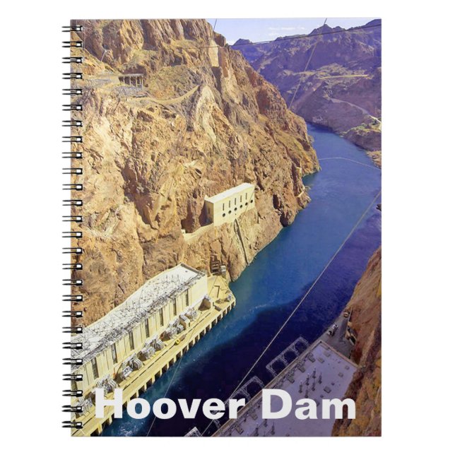 Hoover Dam i Arizona Anteckningsbok Med Spiral (Framsidan)