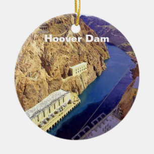 Hoover Dam i Arizona Julgransprydnad Keramik