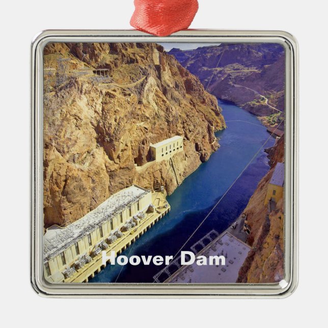 Hoover Dam i Arizona Julgransprydnad Metall (Framsidan)