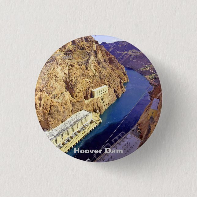 Hoover Dam i Arizona Knapp (Framsida)