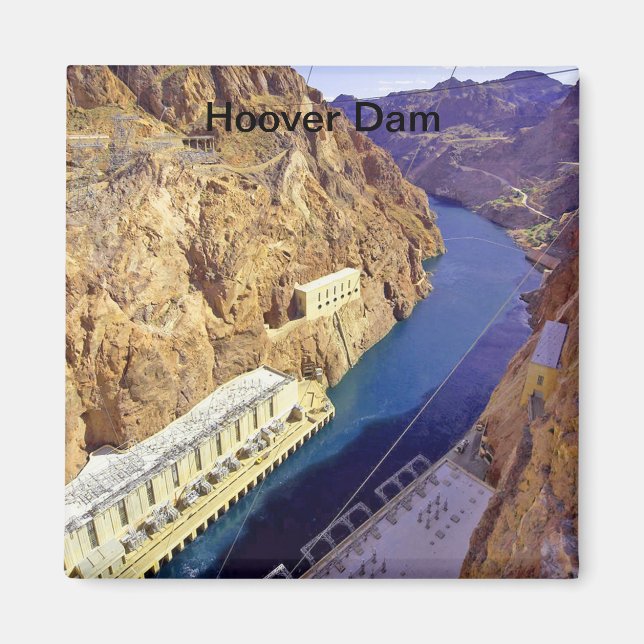 Hoover Dam i Arizona Magnet (Framsidan)