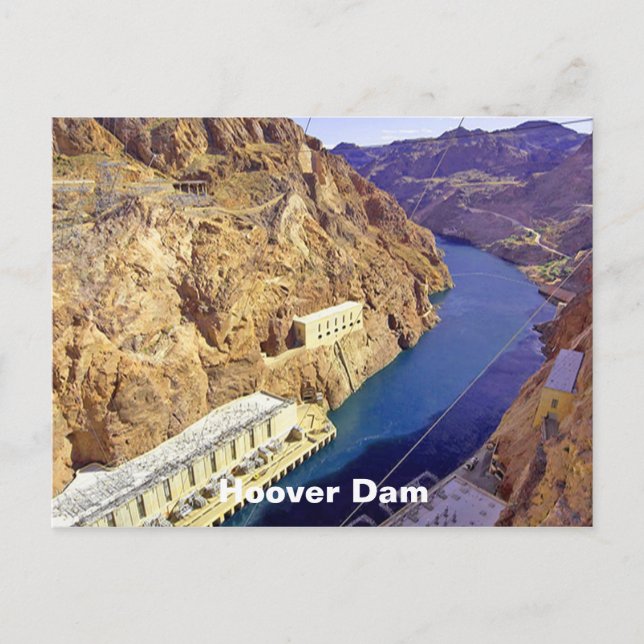 Hoover Dam i Arizona Vykort (Framsida)