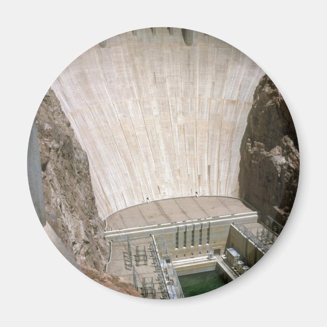 Hoover Dam, lower ansikte, Nevada/Arizona, Förenta Magnet (Framsidan)