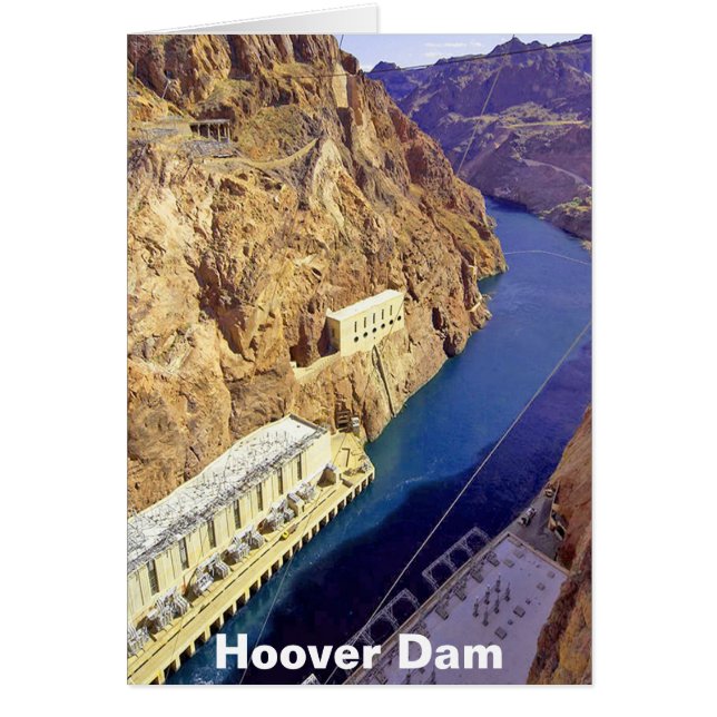 Hoover Dam, Nevada Hälsningskort (Framsidan)