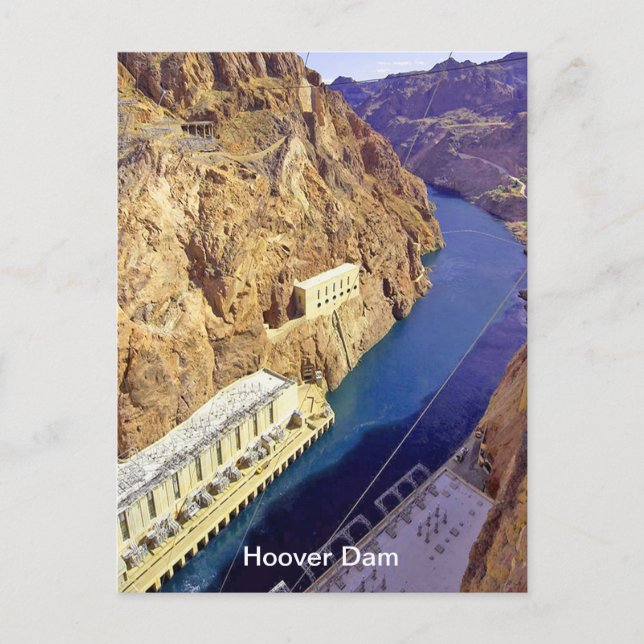 Hoover Dam, Nevada Vykort (Framsida)