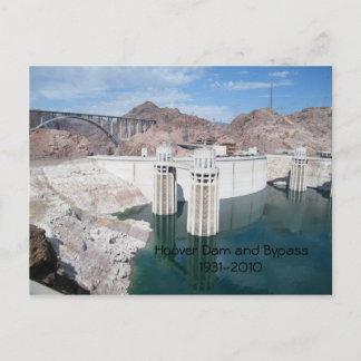 Hoover Dam och Bypass1931-2010 Vykort