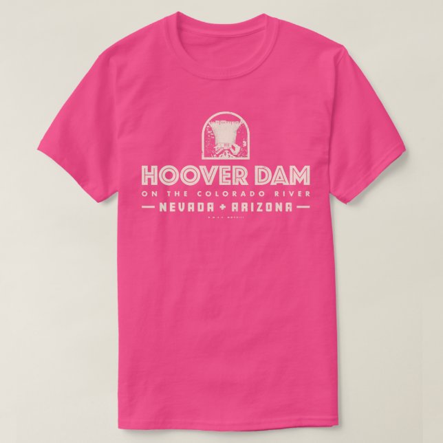 Hoover Dam Tan T Shirt (Design framsida)