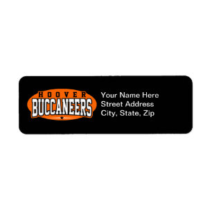 Hoover High School; Buccaneers Returadress Etikett