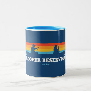 Hoover Reservoir Ohio Canoe Två-Tonad Mugg