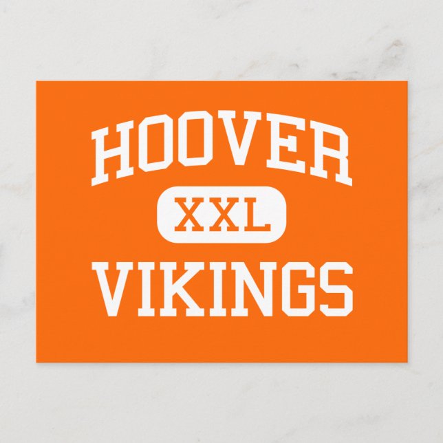 Hoover - Vikings - High School - North Canton Ohio Vykort (Framsida)