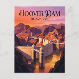 Hooverdammen USA Vykort