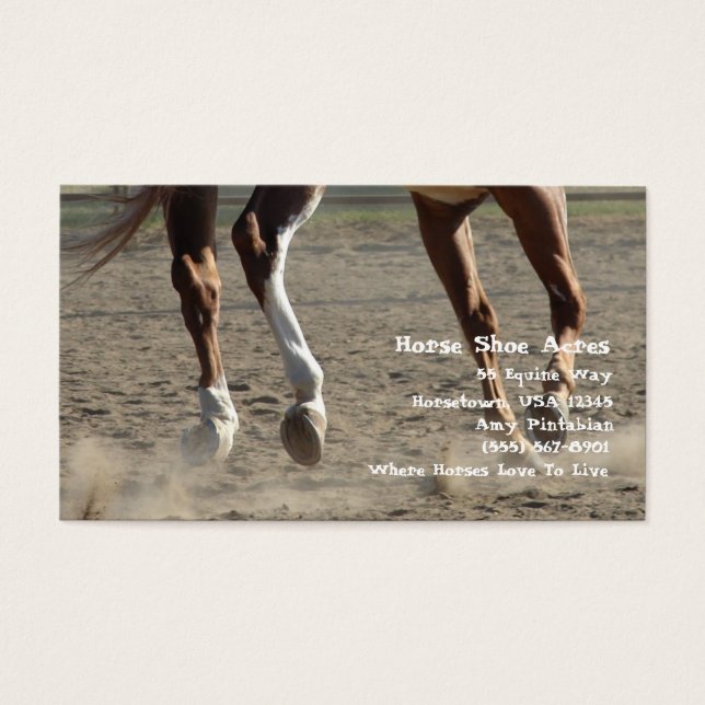 Hooves i Rörelse Visitkort (Framsidan)