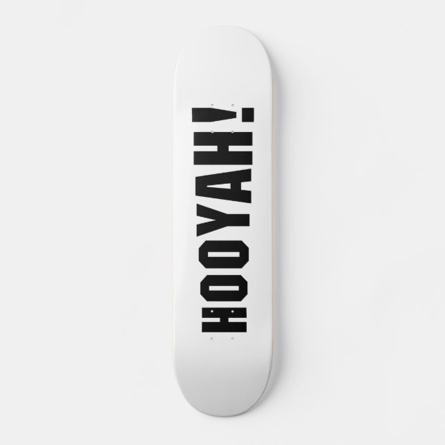 HOOYAH! MINI SKATEBOARD BRÄDA 18,5 CM (Framsida)