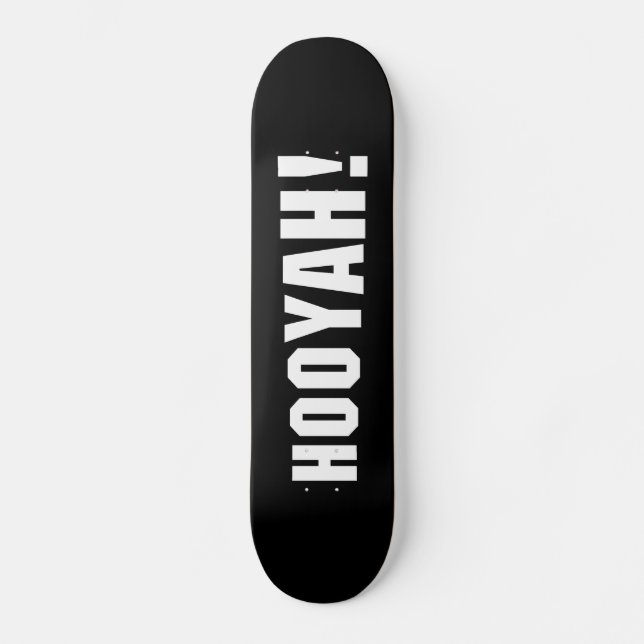 HOOYAH! MINI SKATEBOARD BRÄDA 18,5 CM (Framsida)