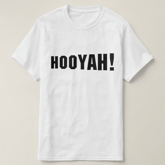 HOOYAH! T SHIRT (Design framsida)