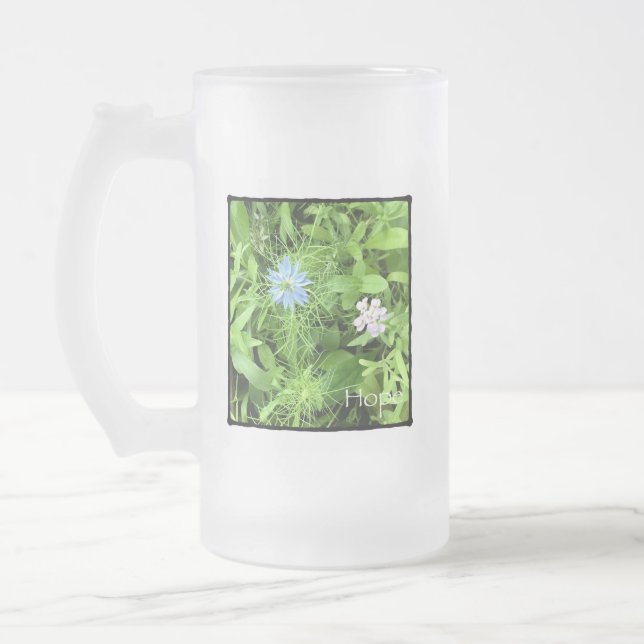 Hope 16 oz frostat ölglas (Vänster)