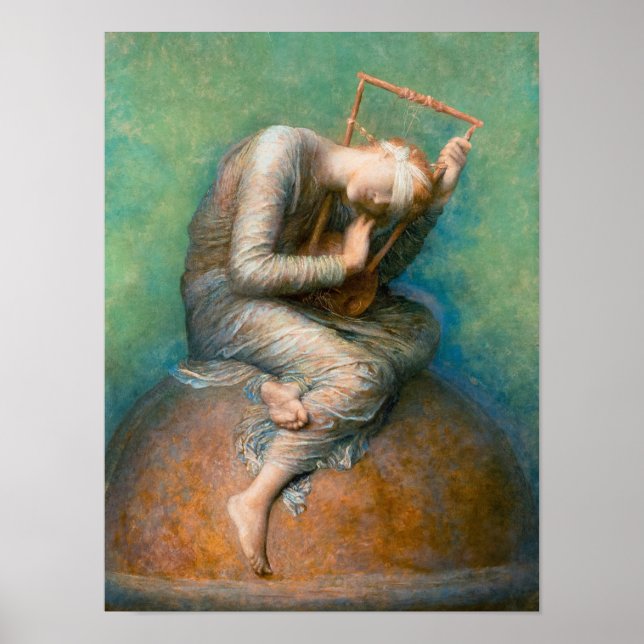 Hope, 1886 by George Frederic Watts Poster (Framsidan)