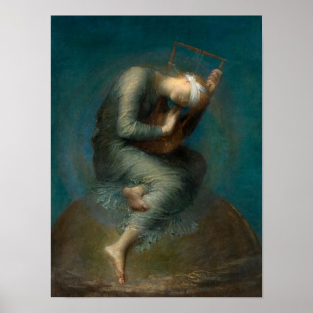 Hope, 1891 by George Frederic Watts Poster (Framsidan)