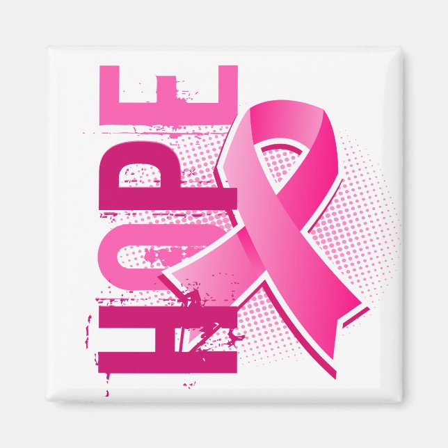 Hope 2 Breast Cancer Magnet (Framsidan)