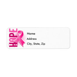 Hope 2 Breast Cancer Returadress Etikett