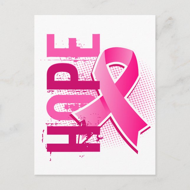 Hope 2 Breast Cancer Vykort (Framsida)