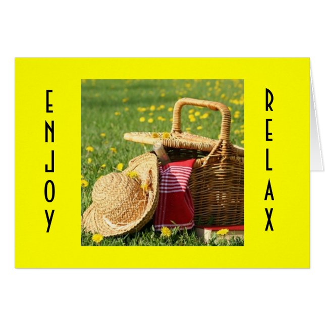 HOPE 40:e ÄR ETT PURE PICNIC Hälsningskort (Framsidan Horizontal)