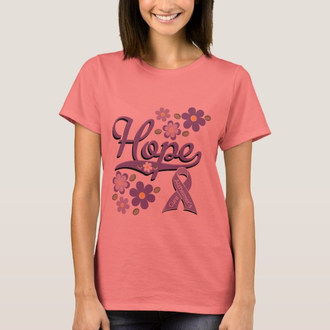 Hope Alzheimers Ringer T-shirt (Framsida)