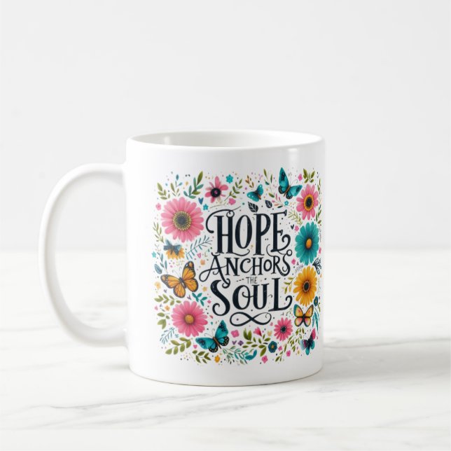 Hope Anchors the Soul Kaffemugg (Vänster)