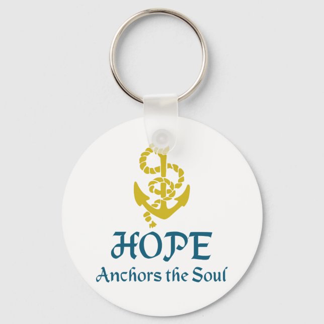 Hope Anchors the Soul Nyckelring (Framsida)