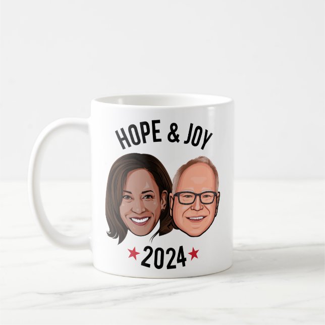 Hope and Joy - Harris Walz Kaffemugg (Vänster)