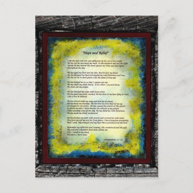 Hope and Relief Vykort (Framsida)