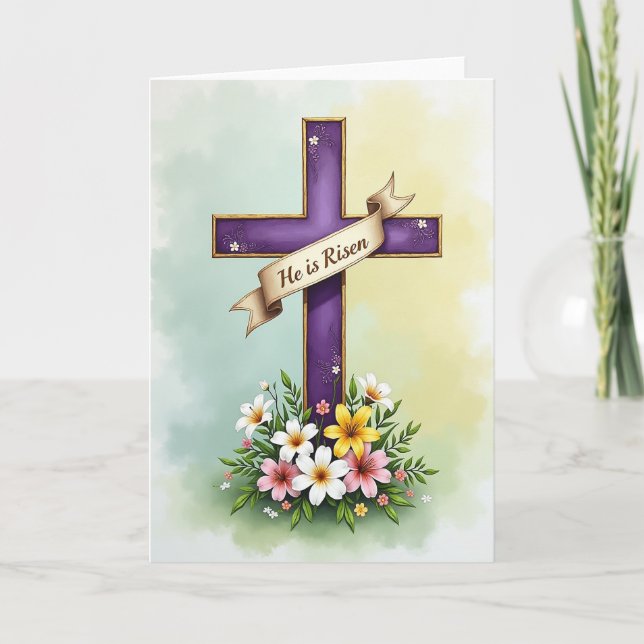 Hope And Renewal Floral Card Kort (Framsida)