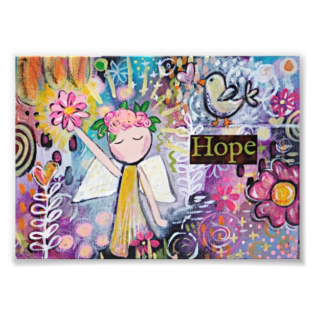 Hope Angel Art Print Fototryck (Framsidan)