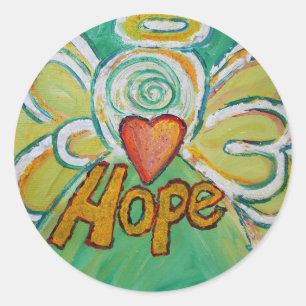 Hope Angel inspirational Ord Art Anpassningsbar St Runt Klistermärke