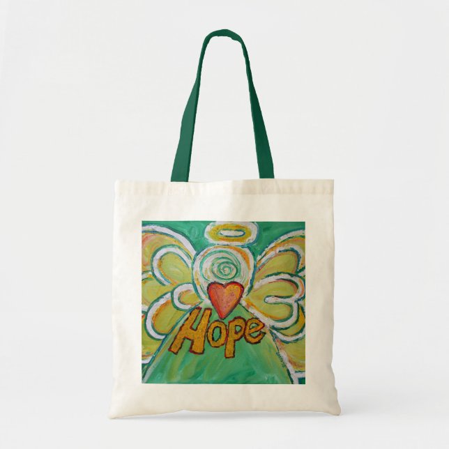 Hope Angel Ord Art Bag Totes Tygkasse (Framsidan)