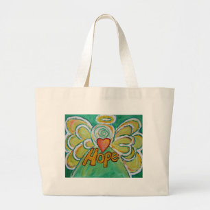 Hope Angel Ord Art Tote Bag Jumbo Tygkasse