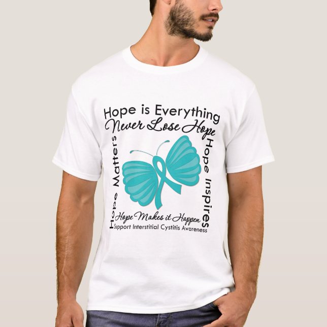 Hope är All Interstititial Cystitis Awareness T-shirt (Framsida)