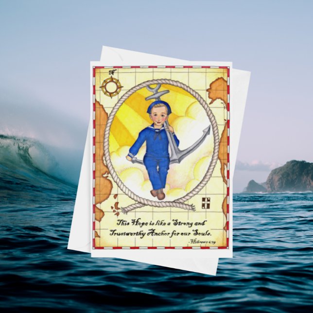 Hope är ett Anchor Fars dag Card Kort (Skapare uppladdad)