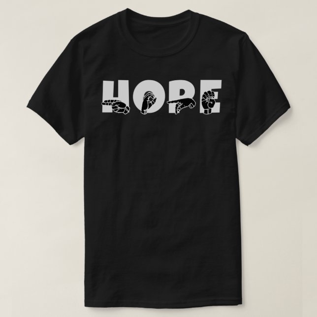 HOPE ASL-teckenspråksdesign 5 T Shirt (Design framsida)