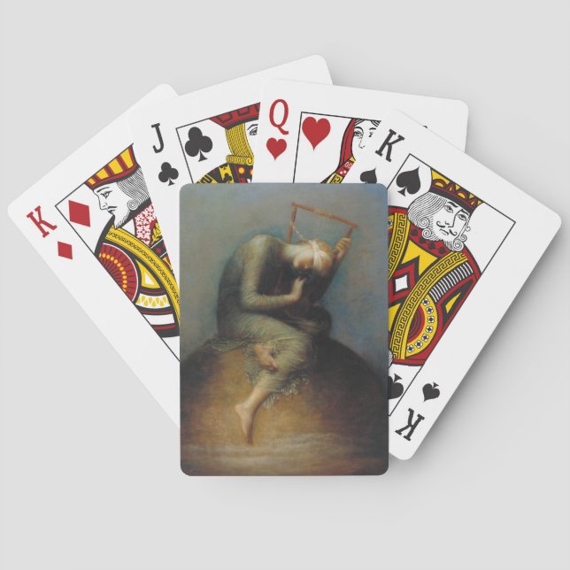 Hope (av George Frederick Watts) Casinokort (Baksidan)