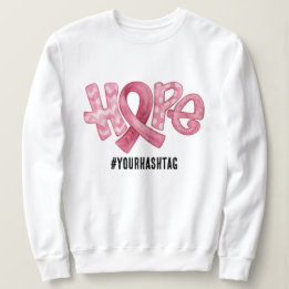 Hope Awareness Ribbon Personalized Hashtag T Shirt