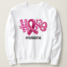 Hope Awareness Ribbon Personalized Hashtag T Shirt