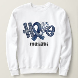 Hope Awareness Ribbon Personalized Hashtag T Shirt