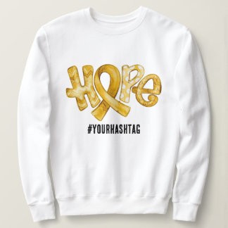 Hope Awareness Ribbon Personalized Hashtag T Shirt