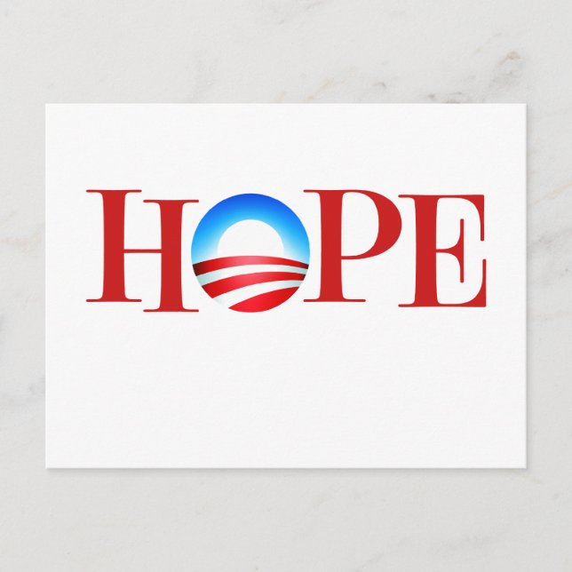 HOPE Barrack Obama Vykort (Framsida)