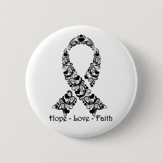 Hope Black Awareness Ribbon Knapp