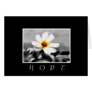 Hope blommigt Card Hälsningskort