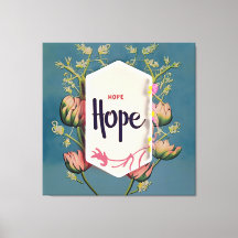 Hope Blooms - Elegant Blomster Typografi