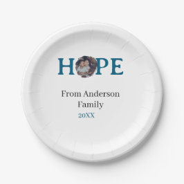 Hope blue holidays bold letter kids photo name yea